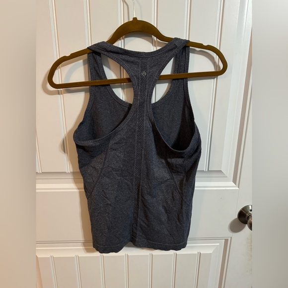 Lululemon Run: Swiftly Tech Racerback Heathered Cadet Blue/Gray - Picture 5 of 5